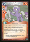 My Little Pony Limestone Pie, All Work and No Play Defenders of Equestria CCG Card