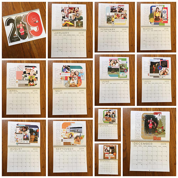 scrapping with liz 2019 calendar by amanda 8x11 calendar