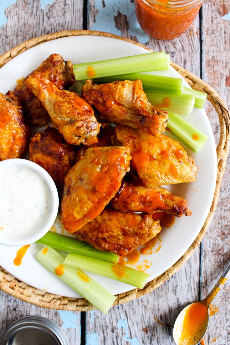 Air Fryer Buffalo Wings | The Two Bite Club