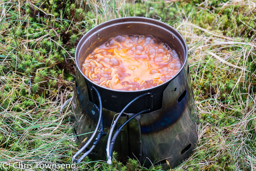 Backpacking Pot Boiling Water