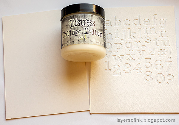 Layers of ink - Glittery Alphabet Notebook Tutorial by Anna-Karin Evaldsson.