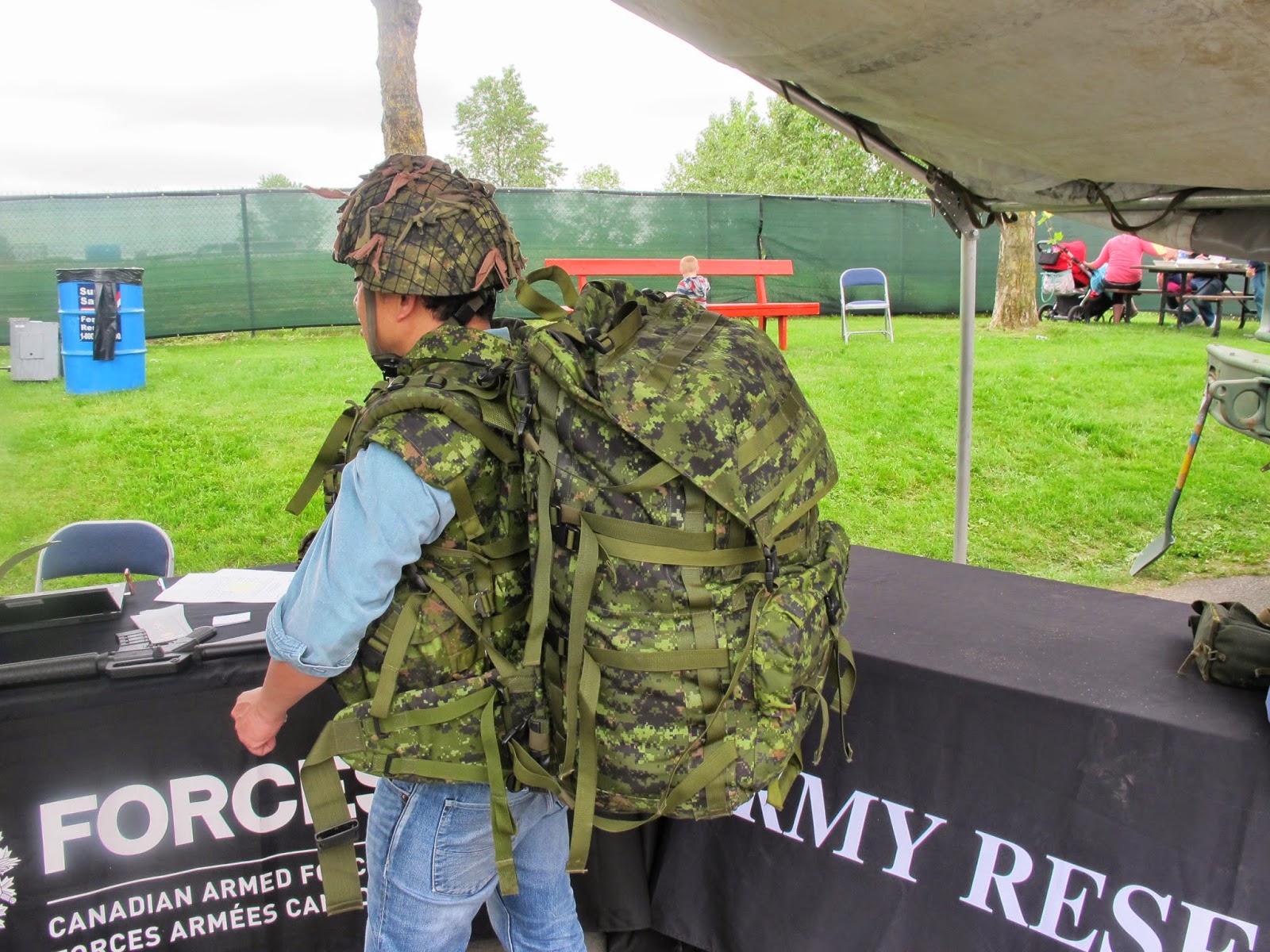 jlopezmb Trying Out the Full Canadian Army Gear