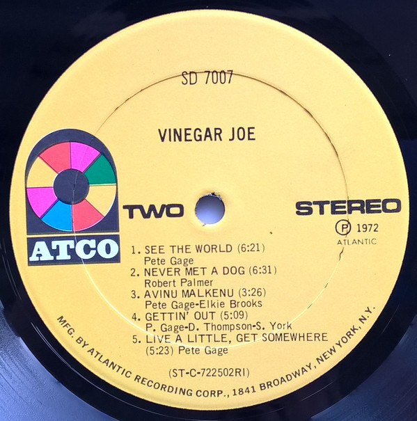 Johnkatsmc5 Vinegar Joe “vinegar Joe” 1972 Uk Prog Blues Rockclassic Rock Debut Album