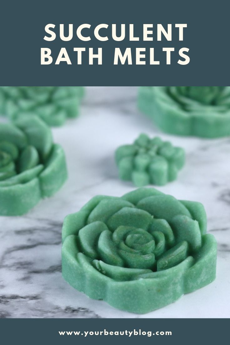 Moisturizing Succulent Bath Melt Recipe With Emulsifier and Shea Butter