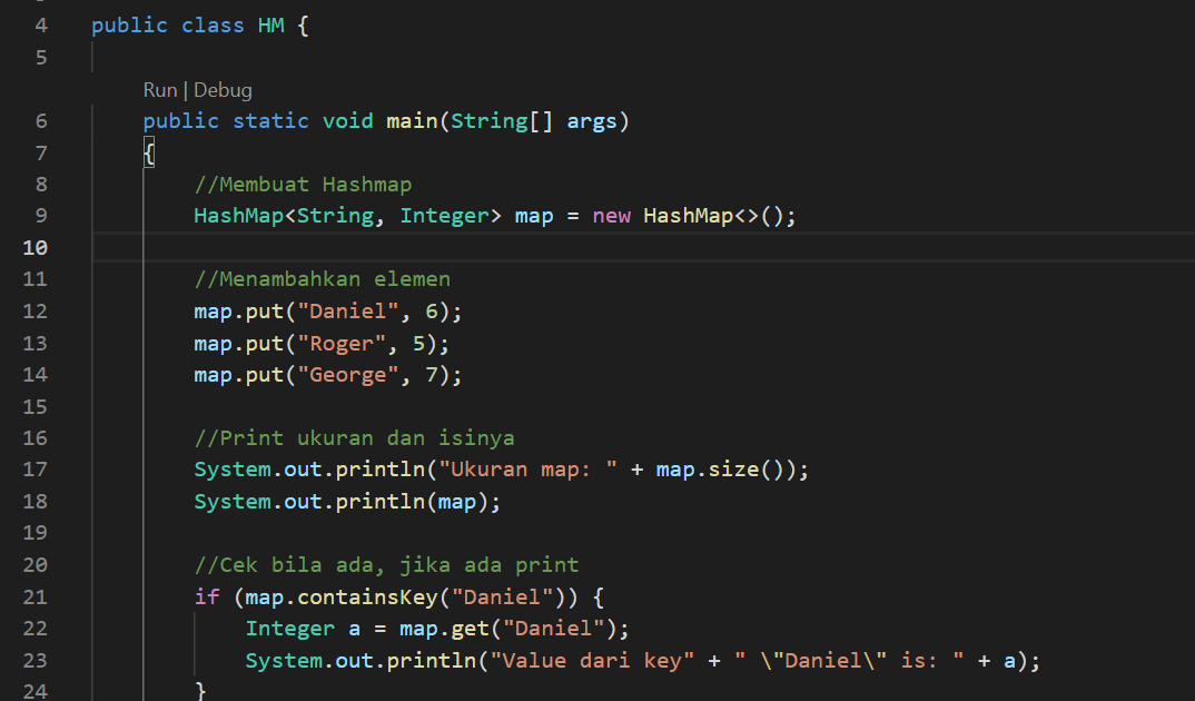 Tugas Ngoding Di Java #8 (Hashmap)