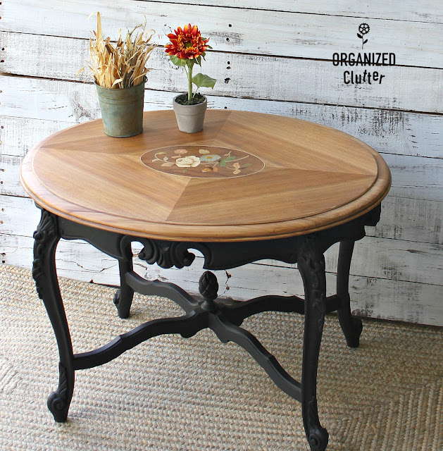 Ornate Garage Sale Coffee Table Upcycle