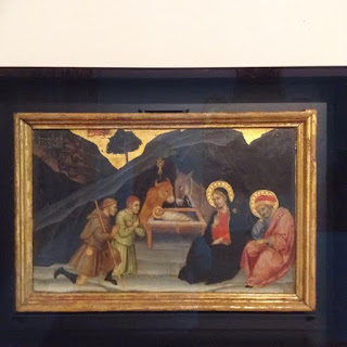 Siena, Pinacoteca: Nascita di Gesù in una mangiatoia, Taddeo di Bartolo
