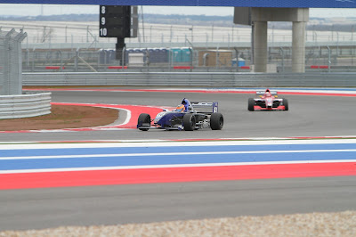 Lloyd Read in the #16 Almost Everything Star Mazda at Circuit of the Americas