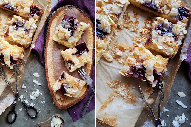 Butterkuchen mit Marmelade