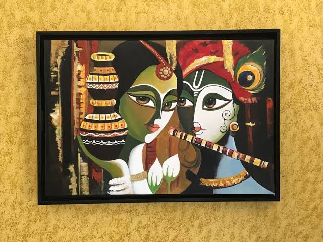 50+ Best Radha Krishna Paintings By Best Indian Artists