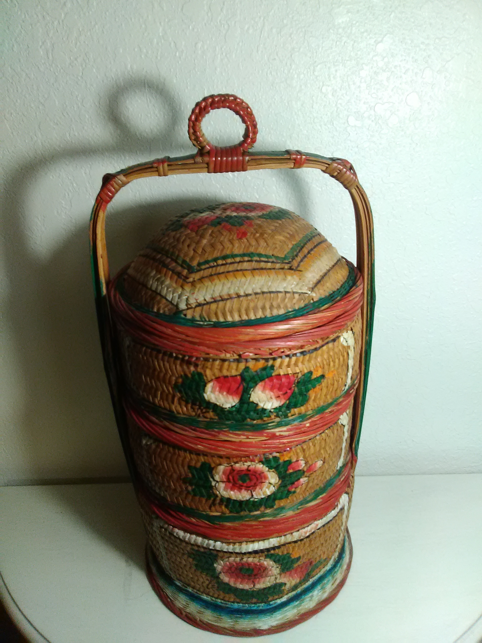 1940's Three Tier Chinese Wedding Basket