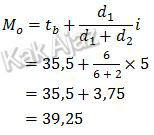 Menentukan nilai modus dengan rumus, UN 2019 no. 29