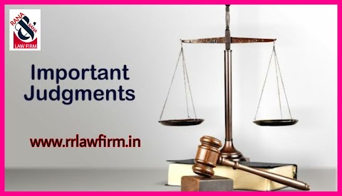 List of most important and Landmark judgments in india