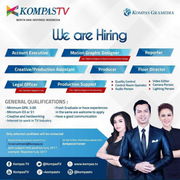 Lowongan Kerja Kompas TV