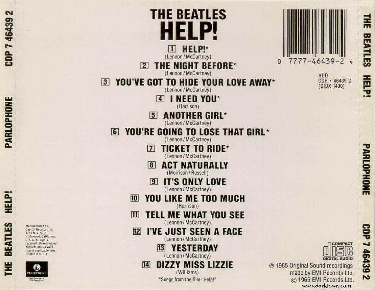 Discos para história Help!, dos Beatles (1965)