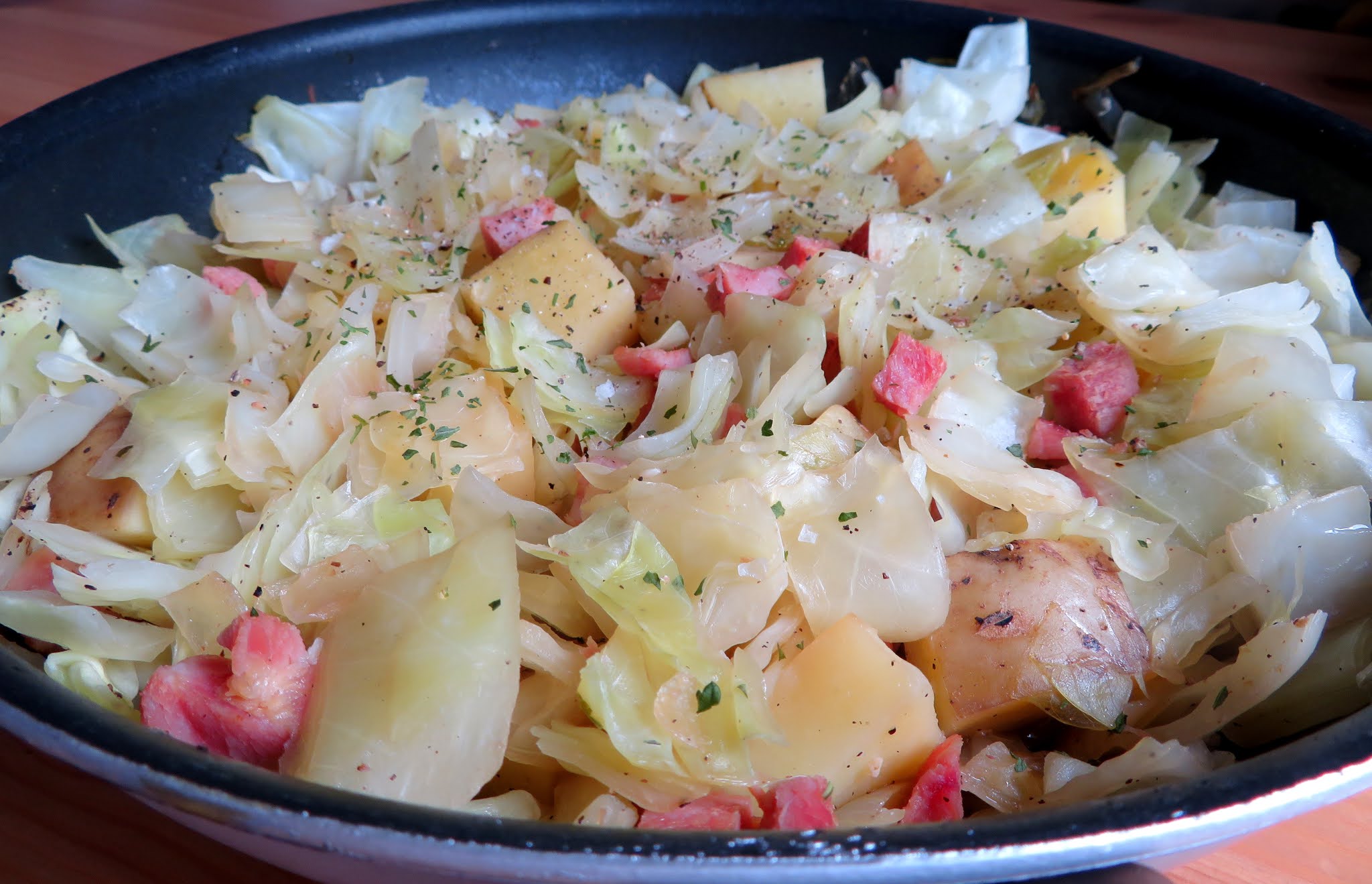 Smothered Cabbage with Ham The English Kitchen