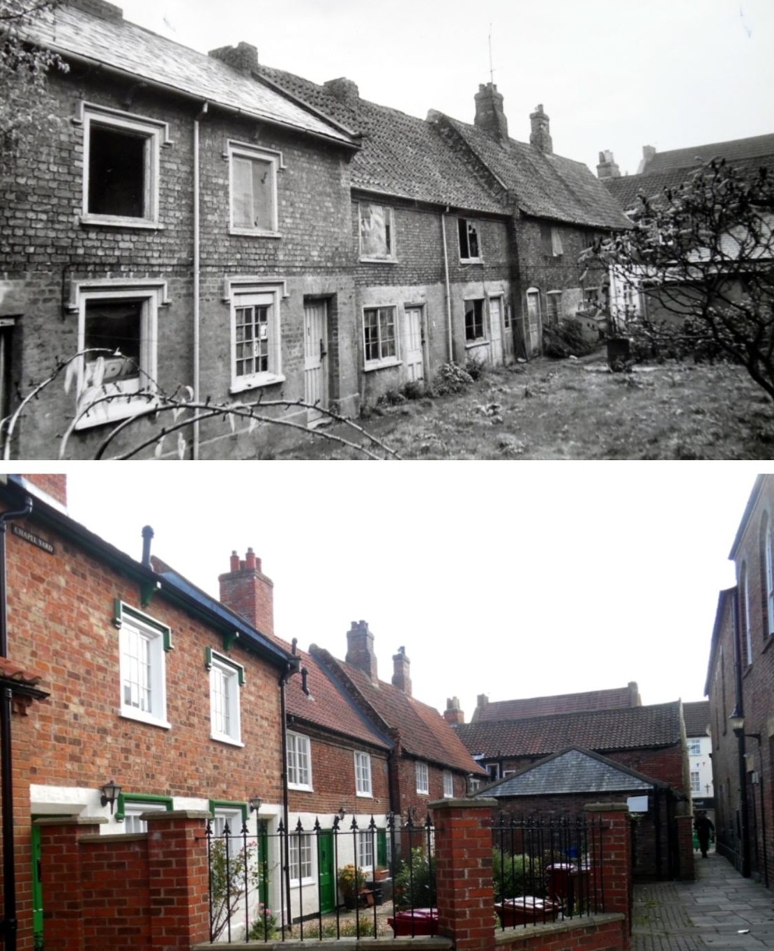 Nigel Fisher's Brigg Blog BRIGG THEN & NOW CHAPEL YARD