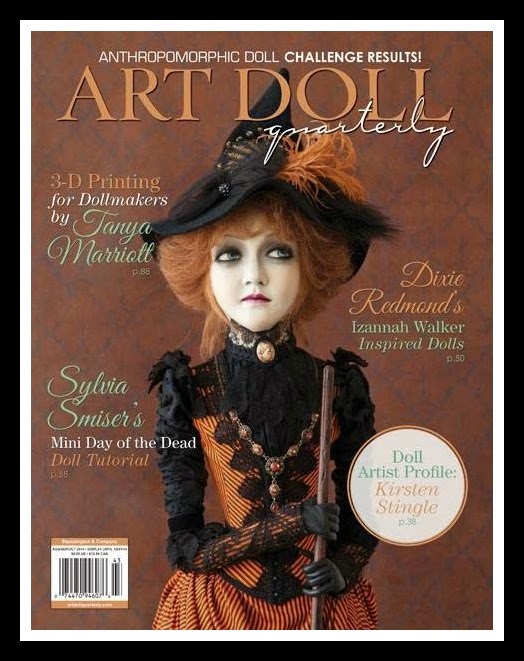 See my 1st article published in the August 2014 issue of Art Doll Quarterly on page 6