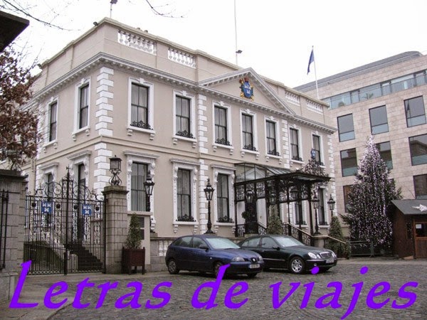 Letras de viajes Irlanda Dublín Mansion House Grand Lodge of