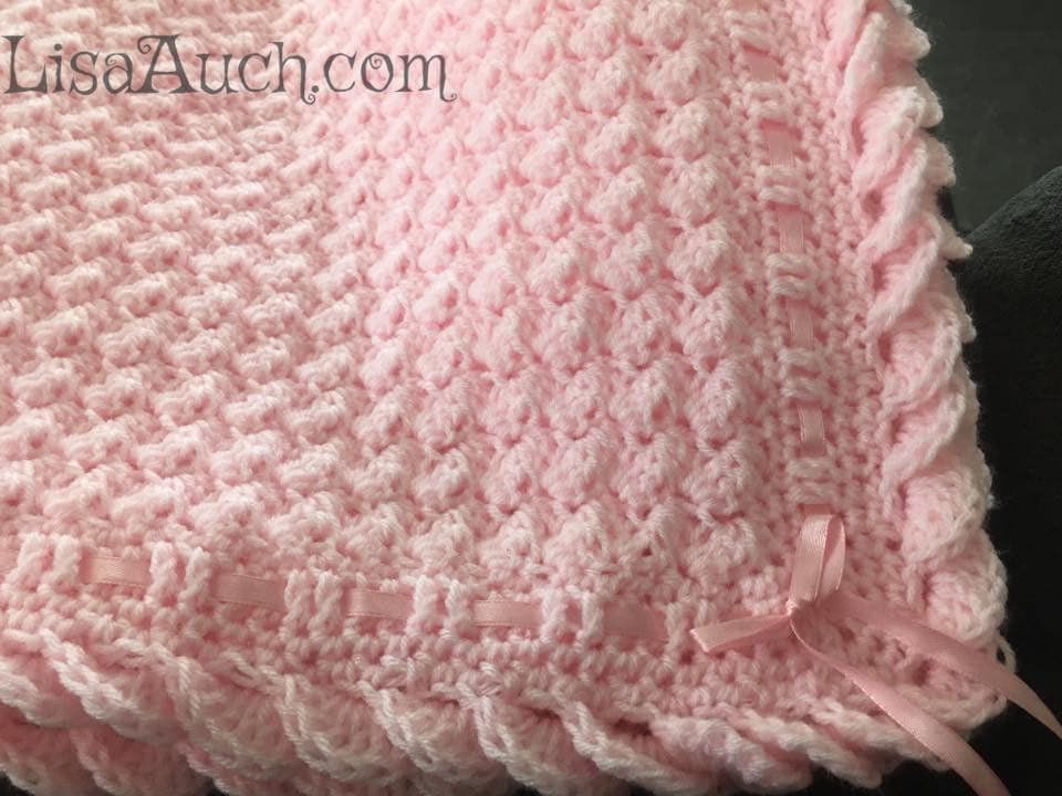 Beautiful Easy Crochet Border for a Baby Blanket