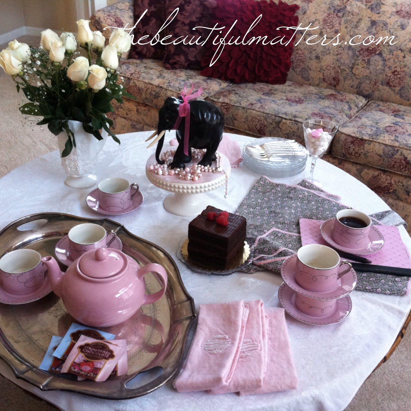 Pink elephant tea The Beautiful Matters