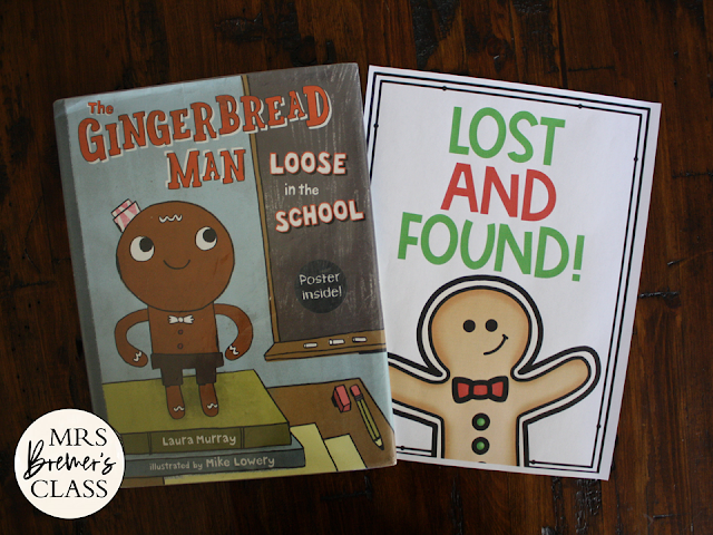 Gingerbread Man Loose in the School book activities literacy unit with Common Core aligned activities and a craftivity for Kindergarten & First Grade