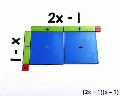 Algebra tiles are perfect for making abstract concepts more concrete for our hands-on and visual learners. In this post are 2 examples with pictures for using algebra tiles to multiply polynomials. Algebra tiles are perfect for making abstract concepts more concrete for our hands-on and visual learners. In this post are 2 examples with pictures for using algebra tiles to multiply polynomials.