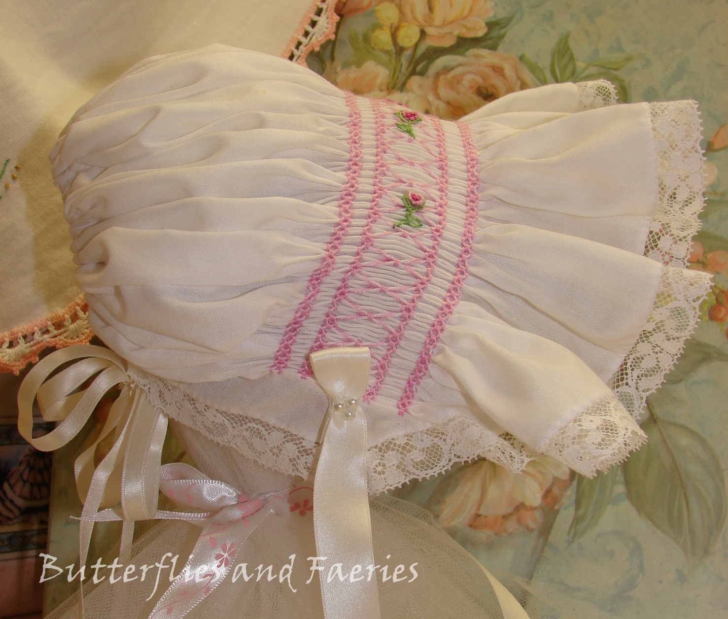 Karen's Butterflies and Faeries Lovely Smocked Baby