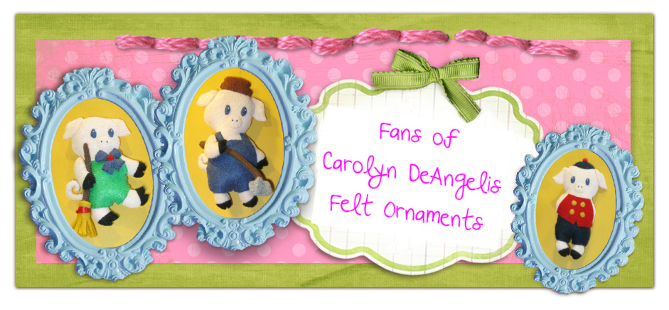 Fans of Carolyn DeAngelis Felt Ornaments