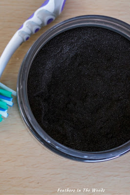 Charcoal and toothbrush for bad breath