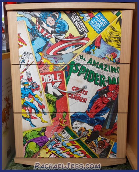 marvel themed furniture lifestyle diy blogger with a geeky craft interior