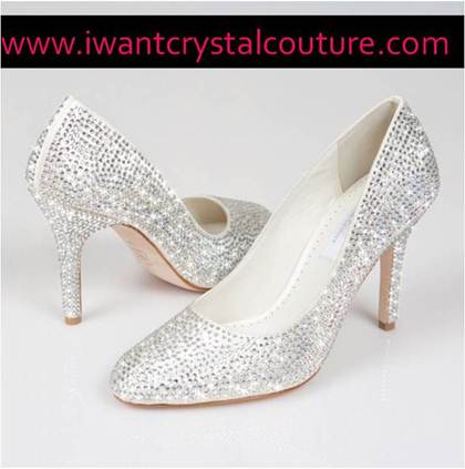 Designer Swarovski Crystal Bridal Wedding Shoes & Accessories for Brides