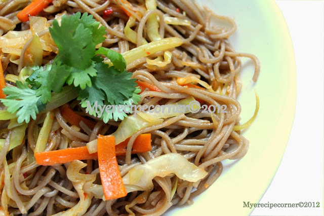 Mye's Kitchen: Soba Noodles Stir Fry