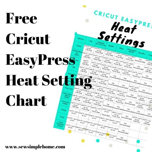 Cricut Easy Press Settings Chart