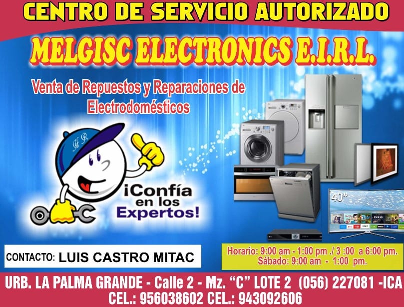 Servicio Técnico de Electrodomésticos Melgisc Electronics