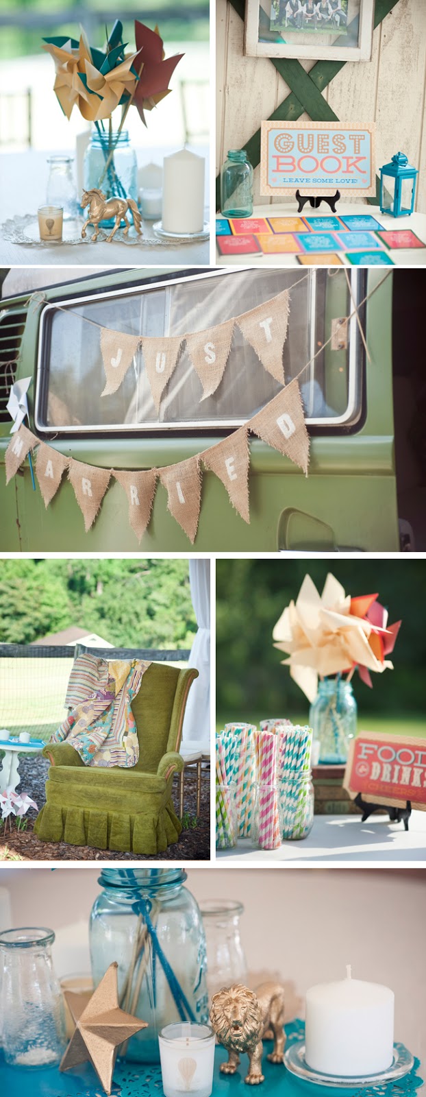colorful carnival-themed DIY wedding from jennie andrews photography