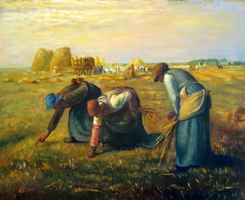 Entre azul y azabache Las espigadoras de Millet