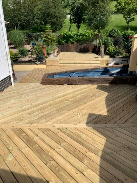 decking and planters