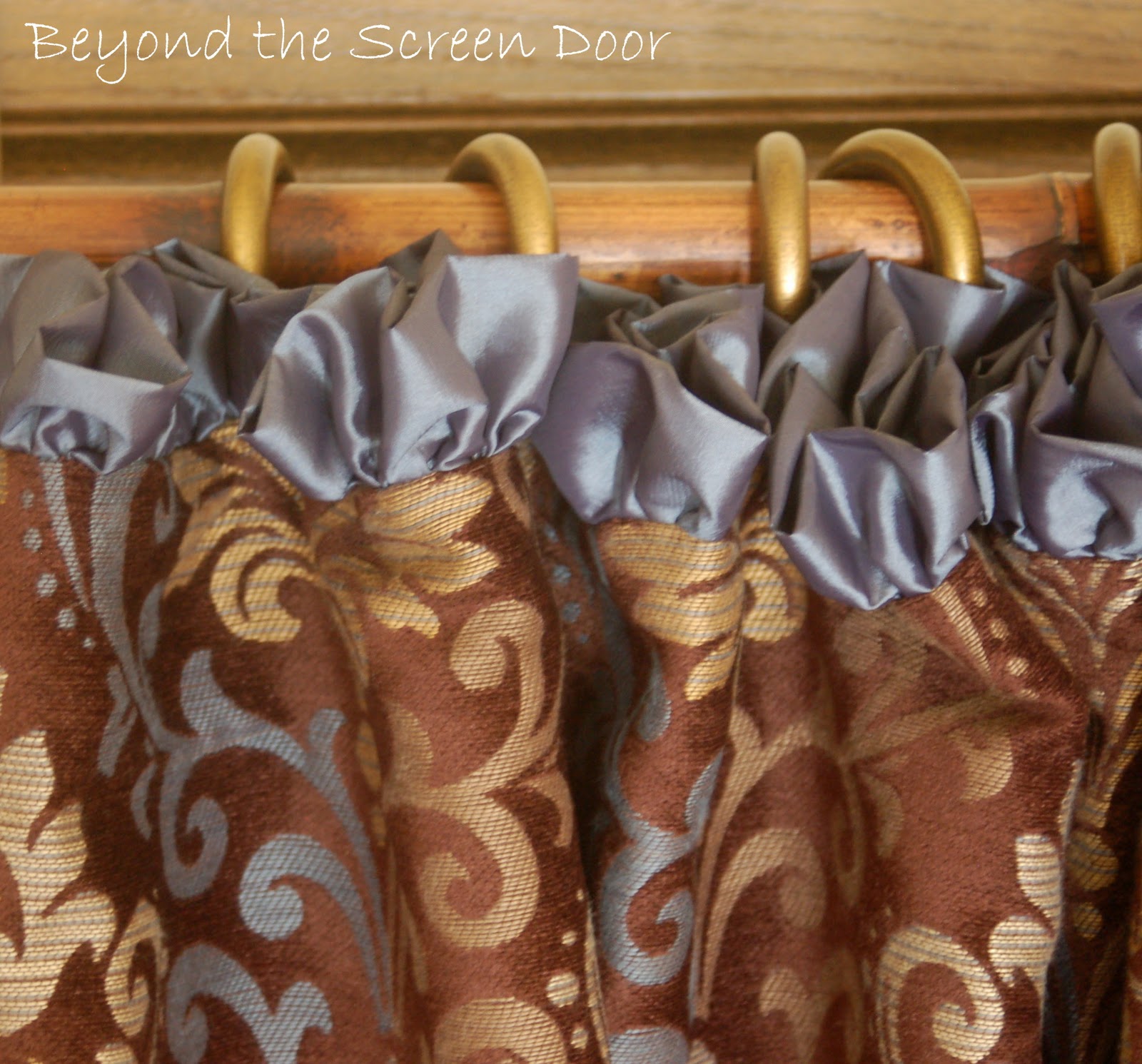 Beyond the Screen Door: A Custom Shower Curtain for Robin
