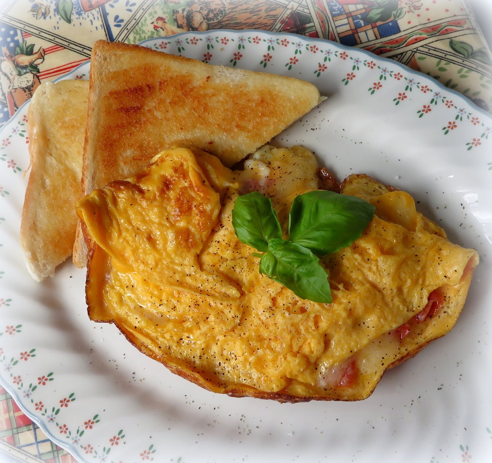 Salami & Cheese Omelette The English Kitchen