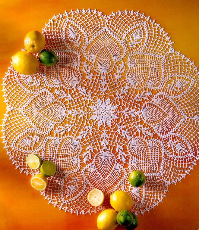 Doily Tablecloth Crochet Lace Tablecloth Pineapple