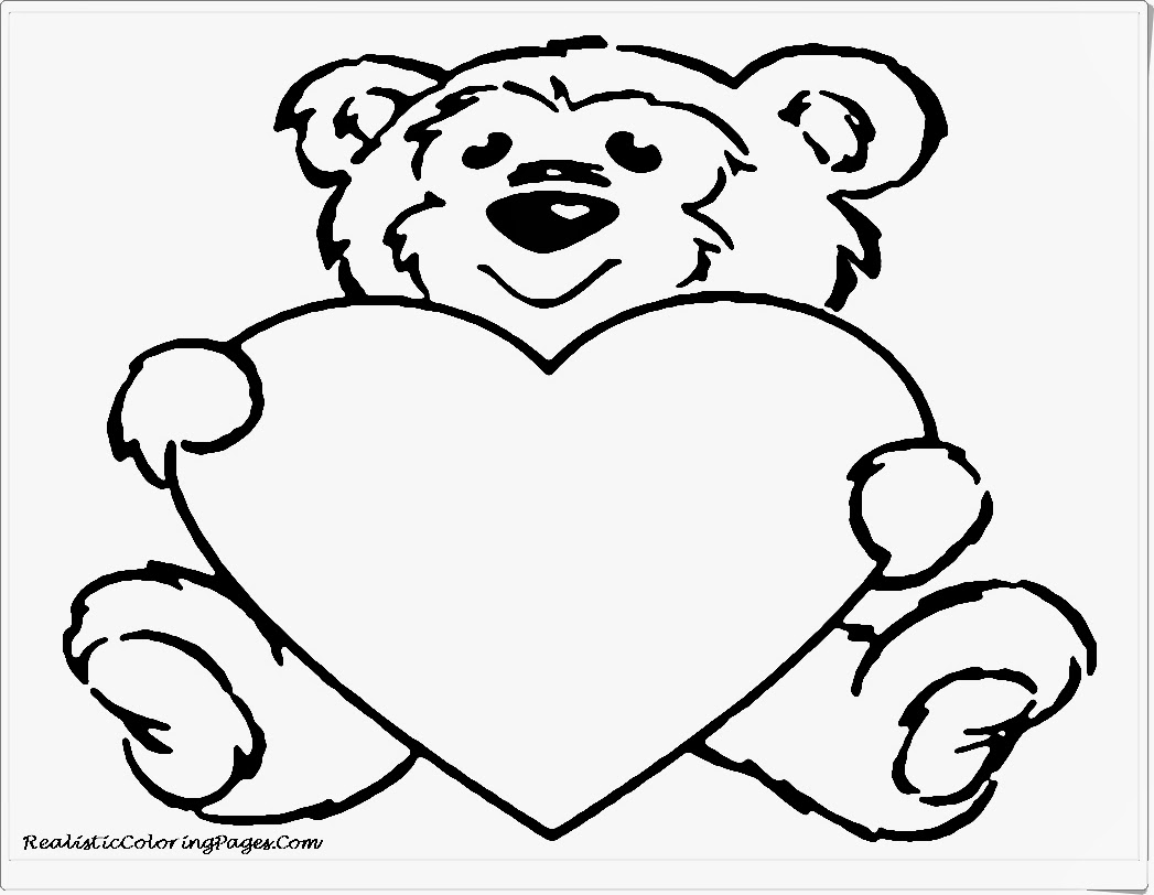 valentine bear coloring pages - photo #32