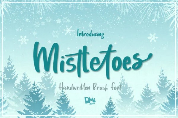 Fonts tutsplus opentype idevie watercolour Mistletoes Font - FLYTemplate