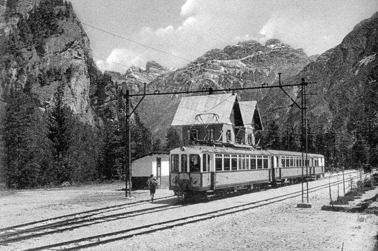 Trains in Europe Narrowgauge train to Cortina d'Ampezzo