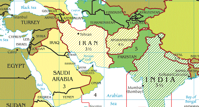 East Africa Middle East Time Zones Bali Indonesia Inf - vrogue.co