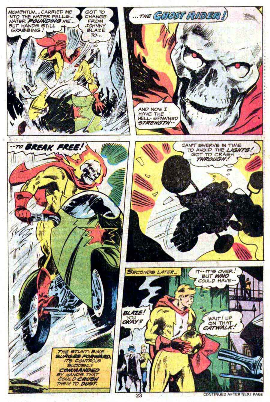Ghost Rider v3 #23 marvel comic book page art by Don Newton