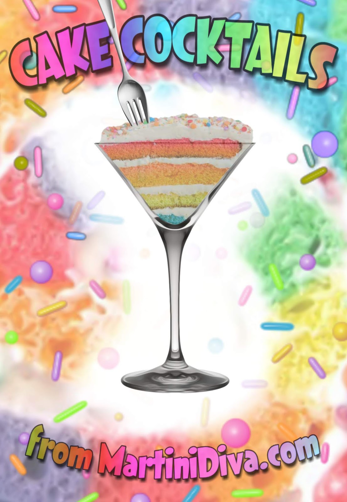 The MARTINI DIVA CAKE FLAVORED COCKTAILS