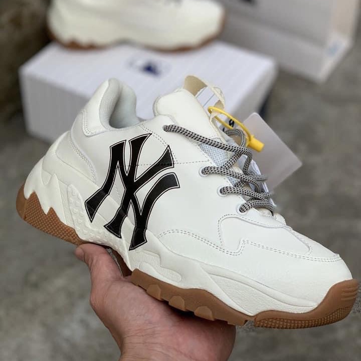 Giày thể thao sneaker phong cách Hàn Quốc nam nữ MLB NY Đế Nâu hàng cao cấp full box bill túi, My Pham Nganh Toc