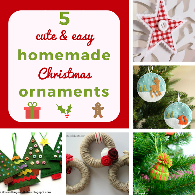 5 cute and easy homemade Christmas ornaments 5 cute and easy homemade Christmas ornaments