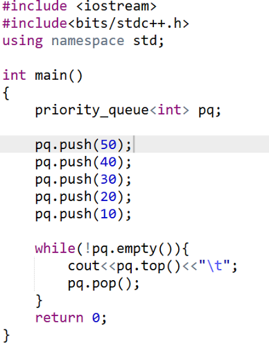 Heap(priority queue) data structure